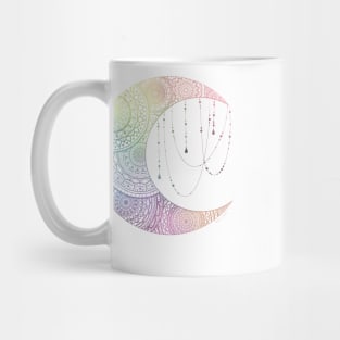 Pastel moon mandala Mug